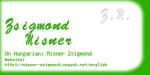 zsigmond misner business card